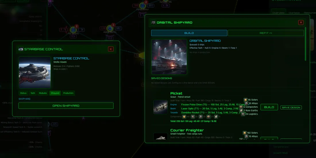 Orbital shipyard